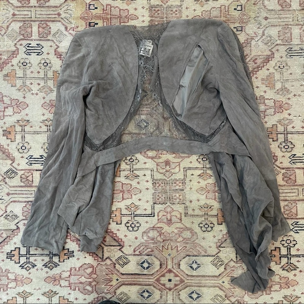 Haute Hippie Lace Cropped Jacket - Picture 3 of 5